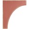 Ekena Millwork 1 3/4"W x 10"D x 12"H Clarksville Wood Vintage Decor Bracket, Salvage Red BKTWD02X10X12CVRD - alternate 3